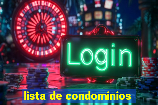 lista de condominios